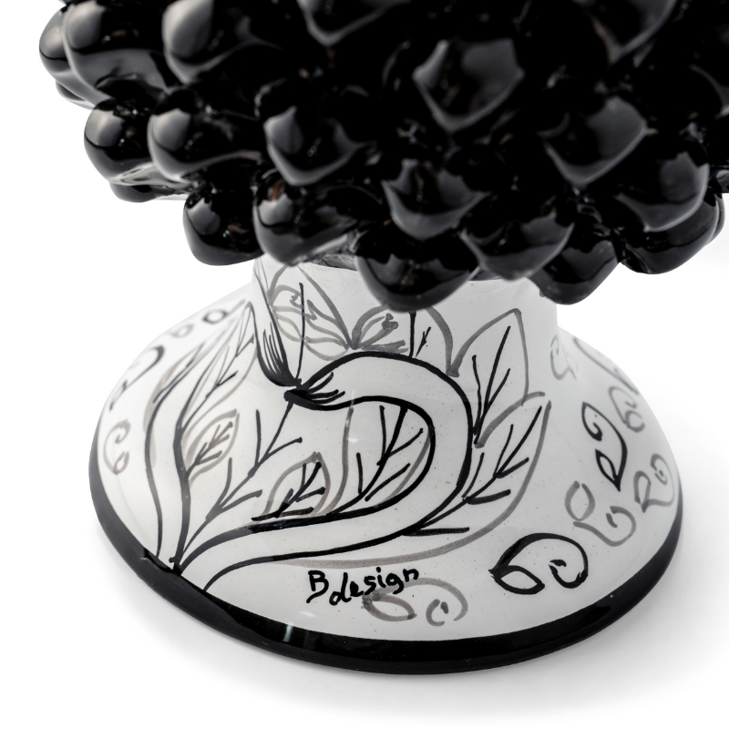 Bea Designs-Ceramic Pine Cone Bird of Paradise | Black