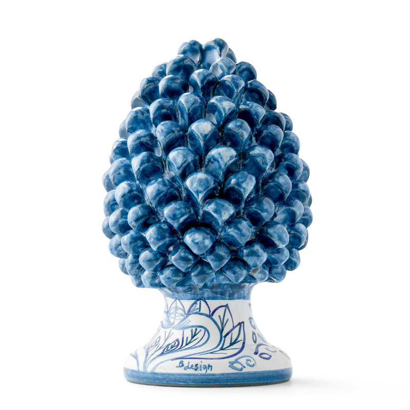 Bea Designs-Ceramic Pine Cone Bird of Paradise | Blue