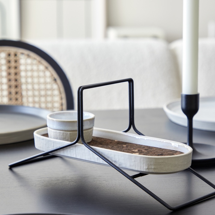 COSTA NOVA-Y metallic riser (Set of 6)