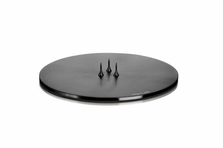 Copper & Plush-Classic Candle Plate - Matt Black