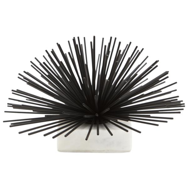 Copper & Plush-Mirano Starburst With White Marble Base