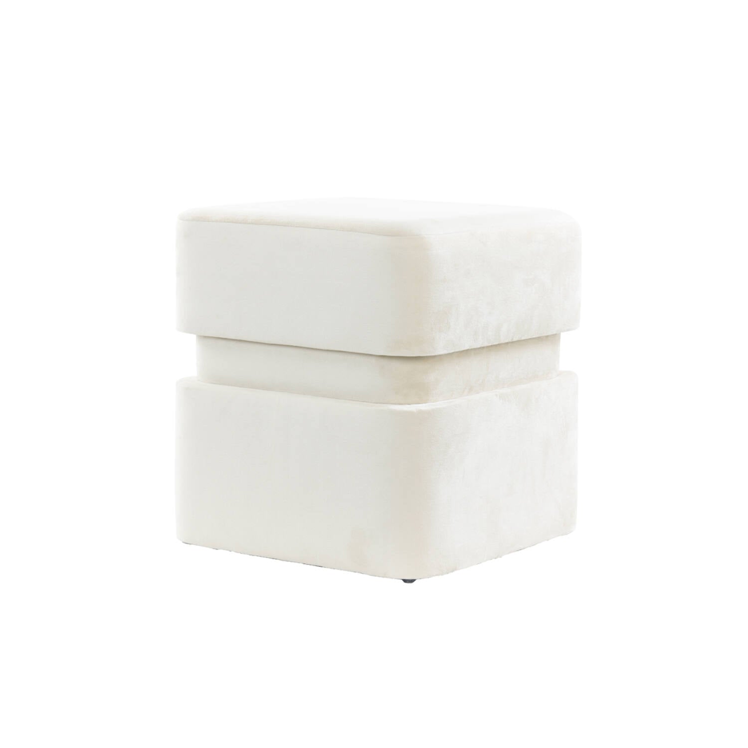 Copper & Plush-Piazza Velvet Pouf