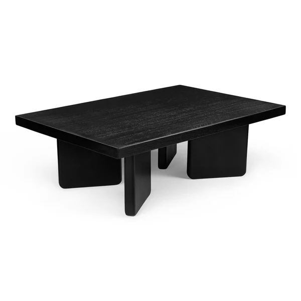 Copper & Plush-Table A Cafe 90 - Charcoal Black