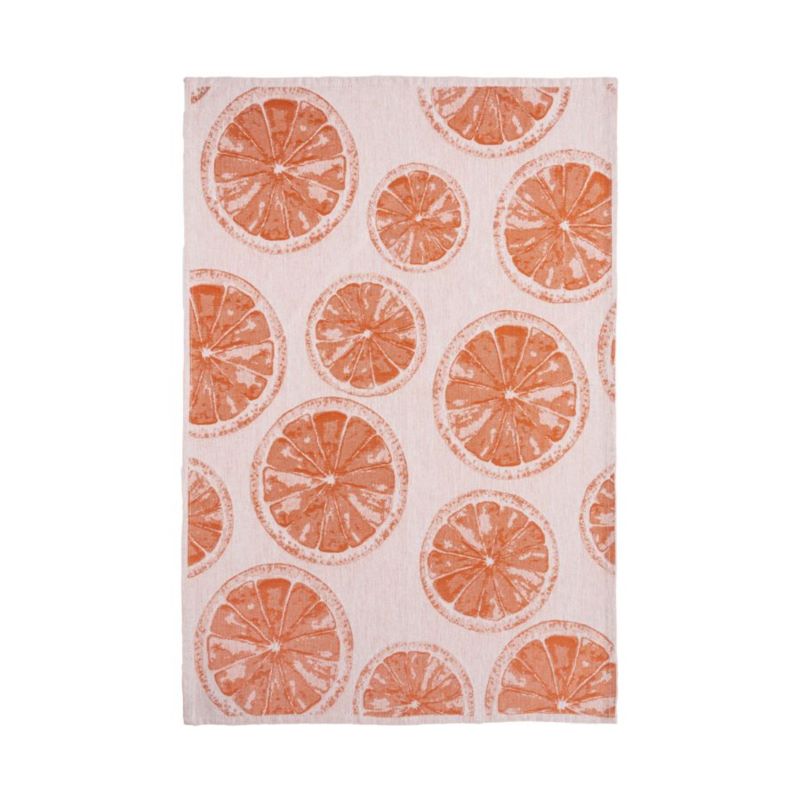 Casafina-Set of 6 Kitchen Towels (Small, Orange)