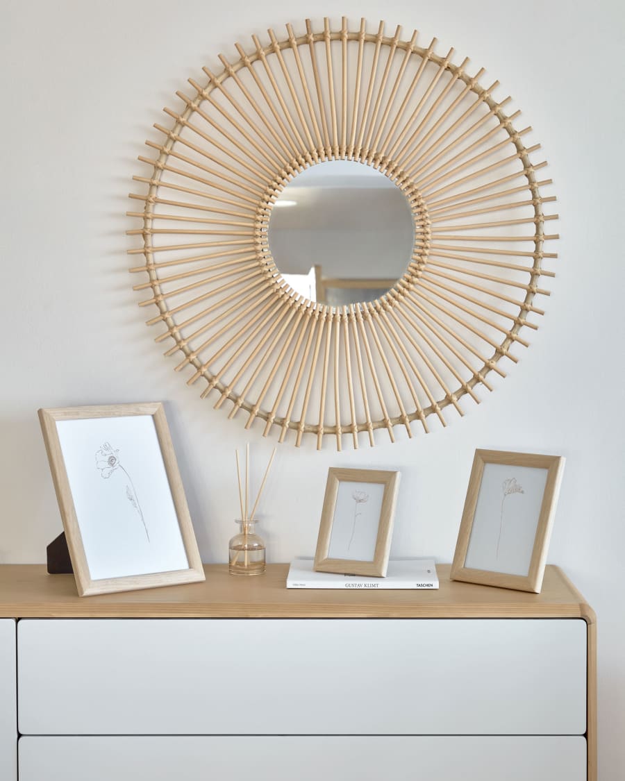 Form-Louisa rattan mirror