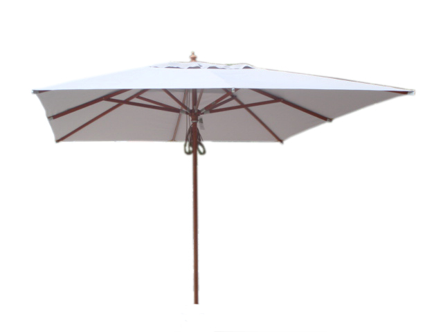 Hometrends-Wooden Outdoor Umbrella