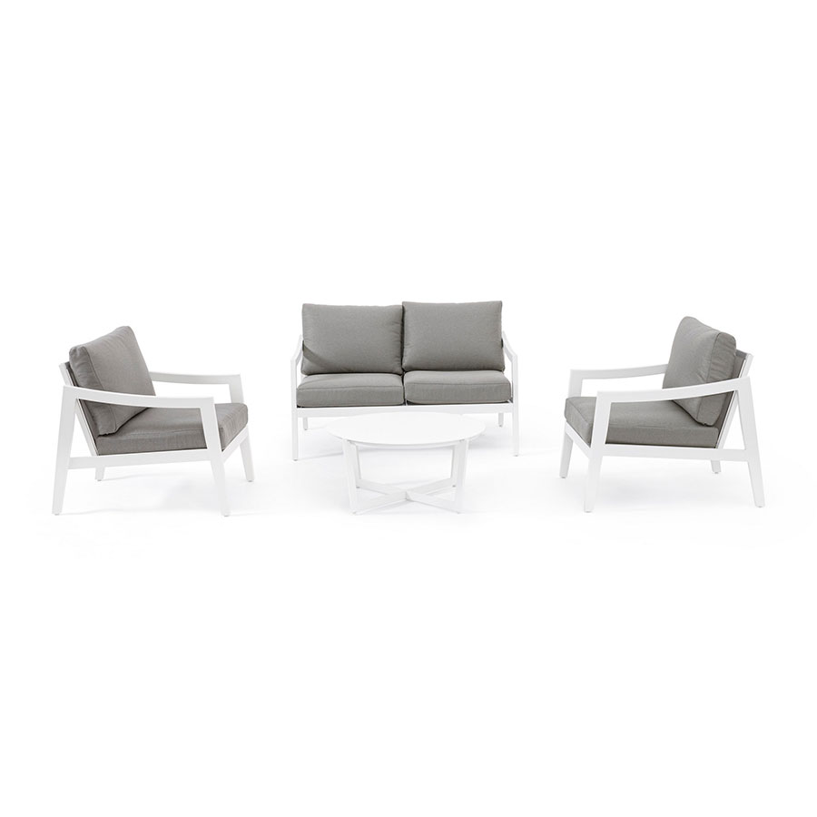 Sherries Estates-Sirenus White Sofa