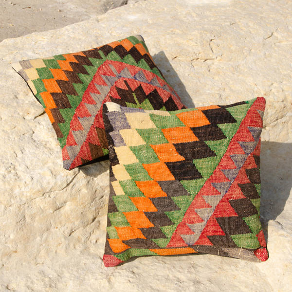 The Fabled Bird-Pair of Kilim Cushions