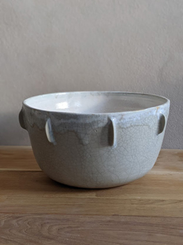 Ceramics by Tiz-Accent Grey Clay Fruit Bowl