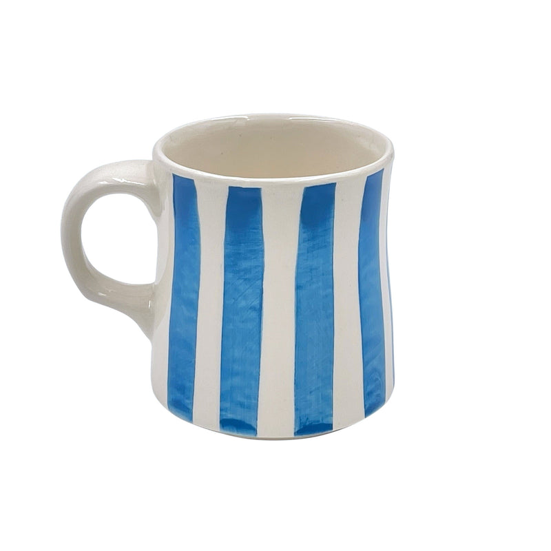 Villa Bologna Pottery-Mug in Light Blue, Stripes