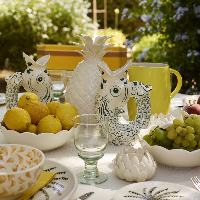 Villa Bologna Pottery-Glug Glug Jug in Green