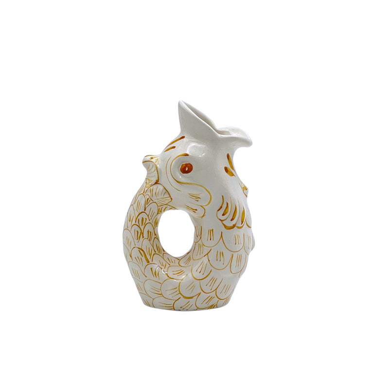 Villa Bologna Pottery-Glug Glug Jug in Yellow, Small