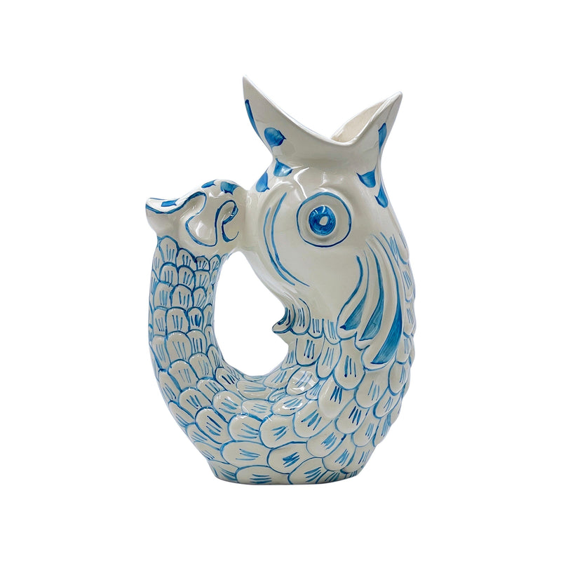 Villa Bologna Pottery-Glug Glug Jug in Light Blue