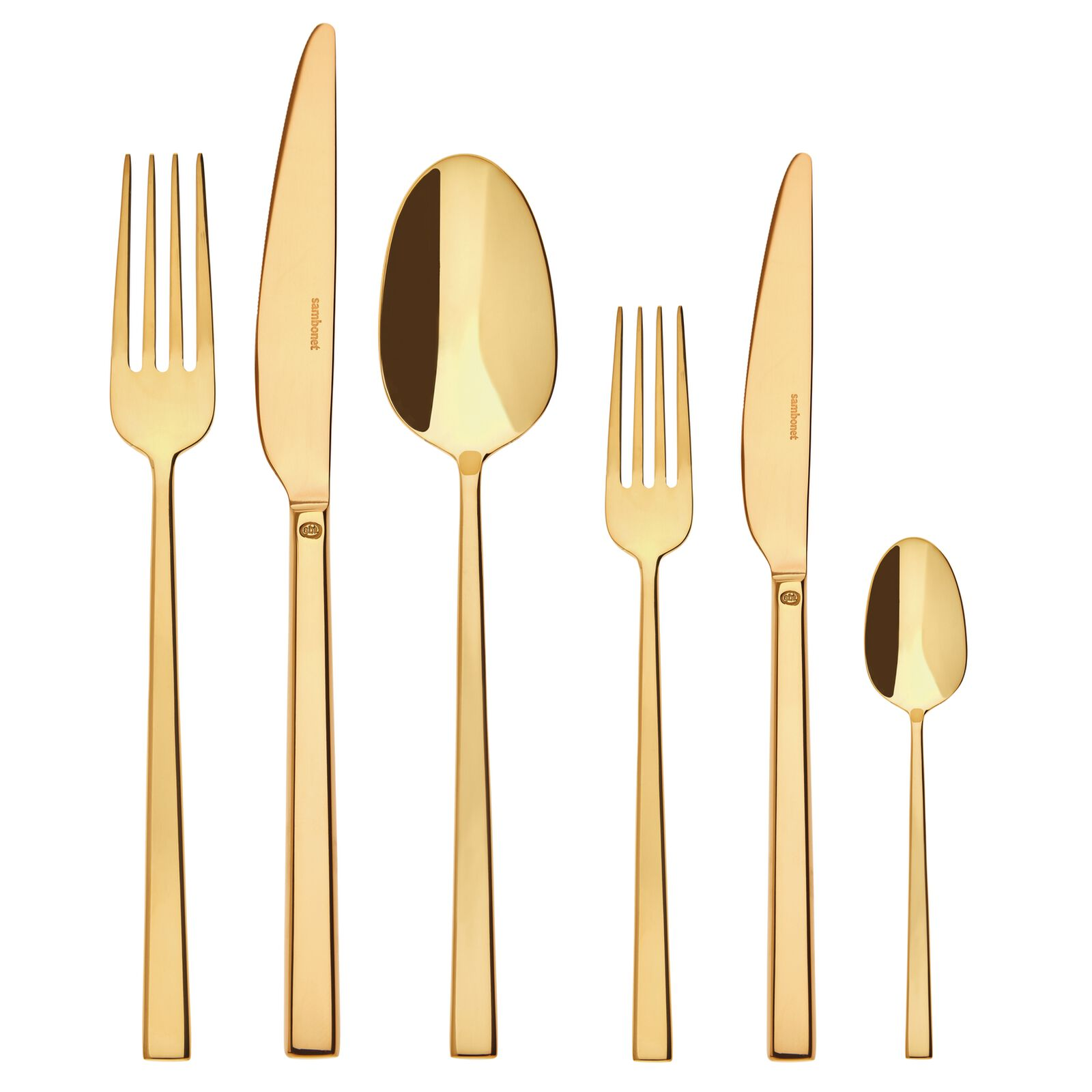 Vinci-ROCK Cutlery set PVD Gold, 36 pieces