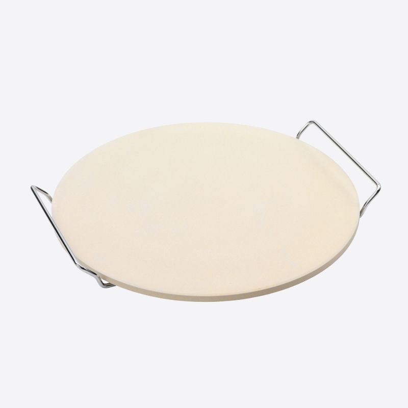 Vinci-Pizza Stone 34cm With Metal Frame